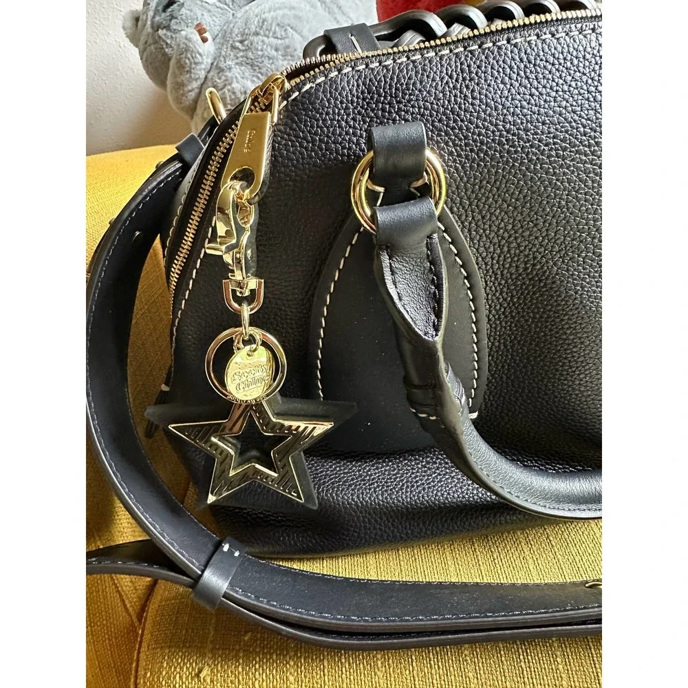 Excellent Condition Medium Chloe Daria Day Bag w/ See by Chloe Star Charm - Picture 4 of 7
